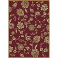 Home Dynamix 7 ft. 8 in. x 10 ft. 4 in. Optimum Malin Area Floral Rug Red 769924311608